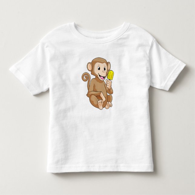 Camiseta Macaco com picolé (Frente)