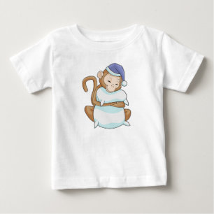 Camiseta Macaco com Travesseiro e cabeça fria