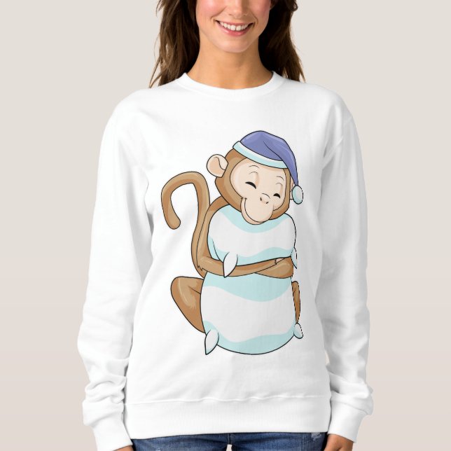 Camiseta Macaco com Travesseiro e cabeça fria (Frente)