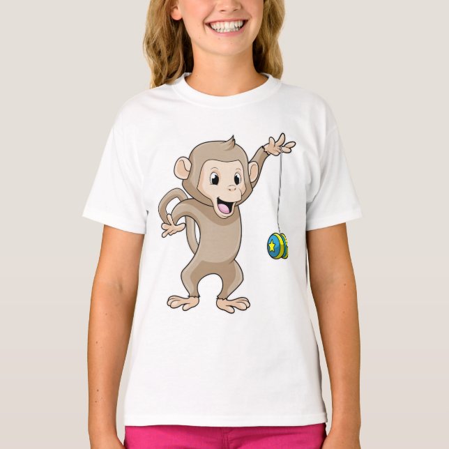 Camiseta Macaco com Yo-yo (Frente)