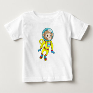 Camiseta Macaco como astronauta
