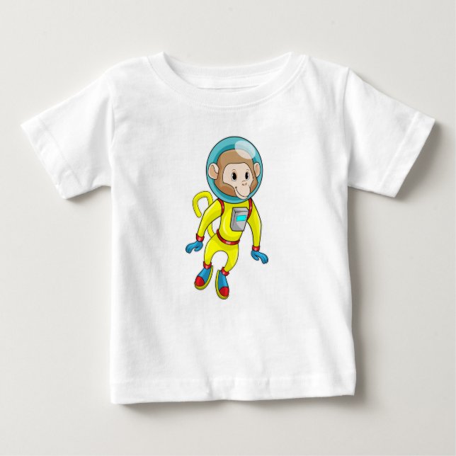 Camiseta Macaco como astronauta (Frente)