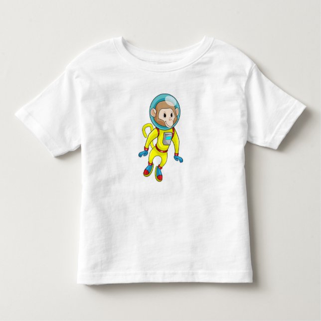Camiseta Macaco como astronauta (Frente)