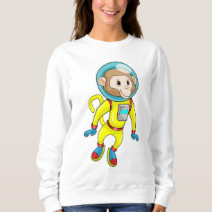 Camiseta Macaco como astronauta