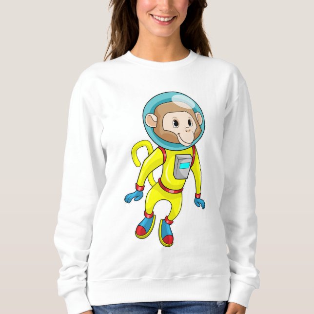 Camiseta Macaco como astronauta (Frente)