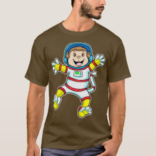 Camiseta Macaco como Astronauta disfarçado com Capacete