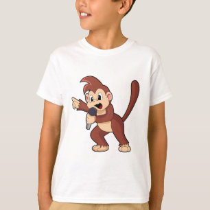Camiseta Macaco como Cantor com Microfone.PNG