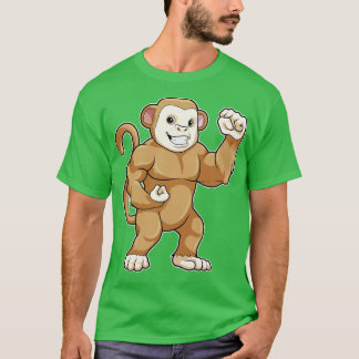 Camiseta Macaco como Fisicultor no Fisiculturismo