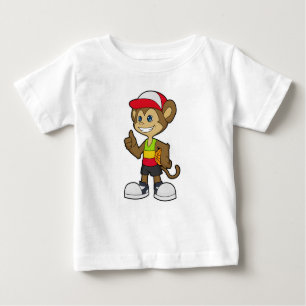 Camiseta Macaco como jogador de basquetebol