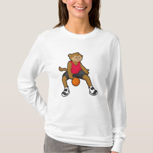 Camiseta Macaco como jogador de basquetebol