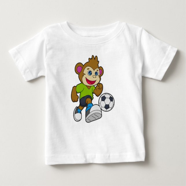 Camiseta Macaco como jogador de futebol (Frente)