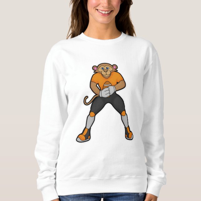 Camiseta Macaco como jogador de futebol (Frente)