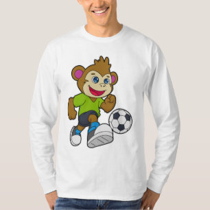 Camiseta Macaco como jogador de futebol