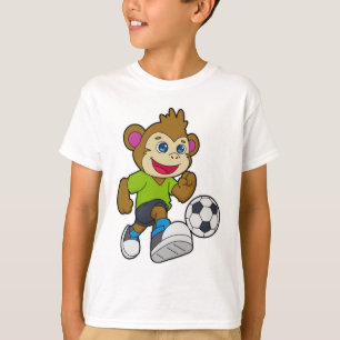 Camiseta Macaco como jogador de futebol