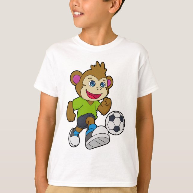 Camiseta Macaco como jogador de futebol (Frente)