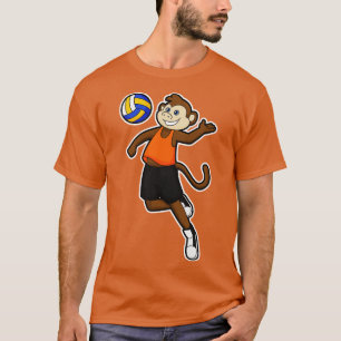 Camiseta Macaco como jogador de voleibol