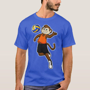 Camiseta Macaco como jogador de voleibol