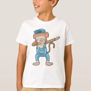 Camiseta Macaco como mecânico no laboratório Dance Dance Da