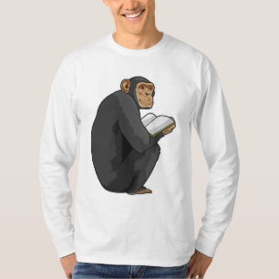 Camiseta Macaco como Nerd do Livro