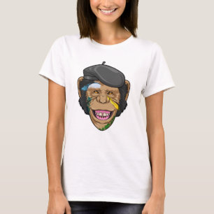 Camiseta Macaco como Pintor