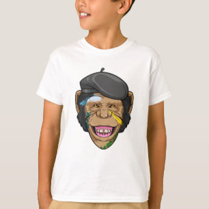 Camiseta Macaco como Pintor