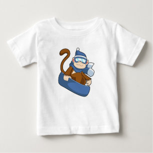 Camiseta Macaco como Snowboarder com Sonowboard.PNG