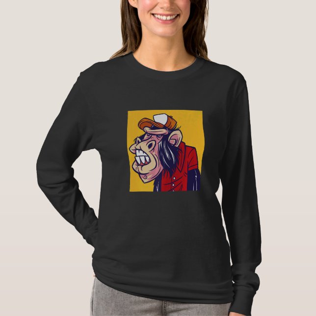 Camiseta Macaco corta Grimasse macacos Legal (Frente)