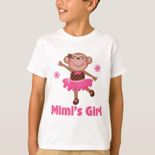 Camiseta Macaco da menina de Mimis
