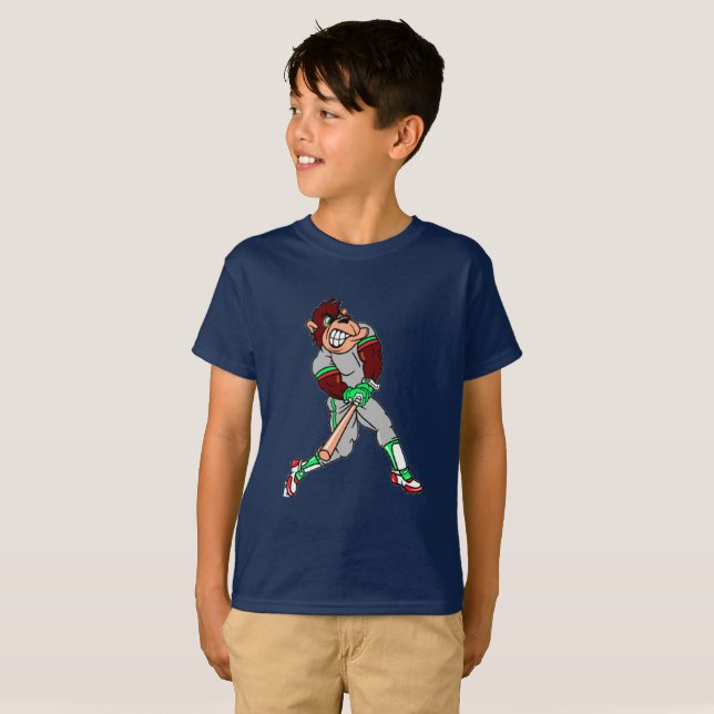 Camiseta Macaco de baseball (Frente Completa)