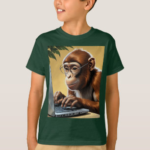 Camiseta Macaco de Chamada de Selva Virtual