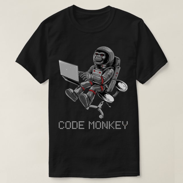 Camiseta Macaco de Código (Frente do Design)