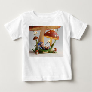 Camiseta Macaco de desenho animado fofo dormindo em um cogu