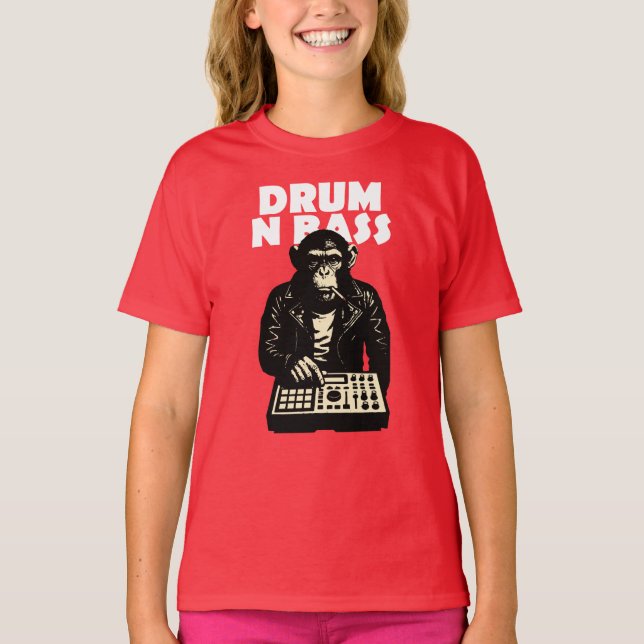 Camiseta Macaco de Drum and Bass (Frente)