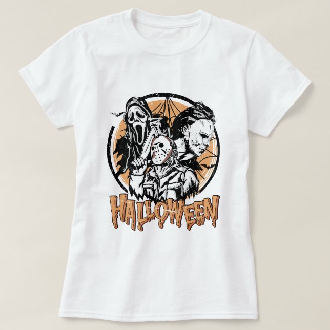 Camiseta macaco de halloween (Frente do Design)
