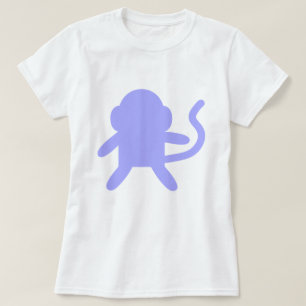 Camiseta Macaco de Lavanda Roxo Personalizável