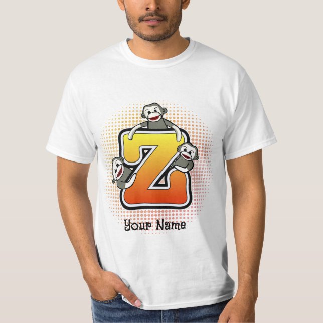Camiseta Macaco de Meia com Monograma Z (Frente)