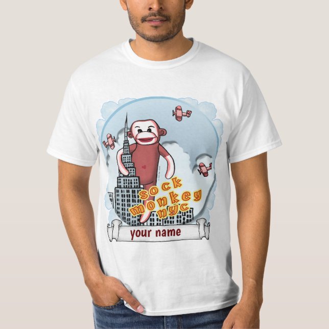 Camiseta Macaco de Meia de NYC  (Frente)
