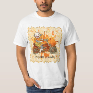 Camiseta Macaco de Meia Motociclista