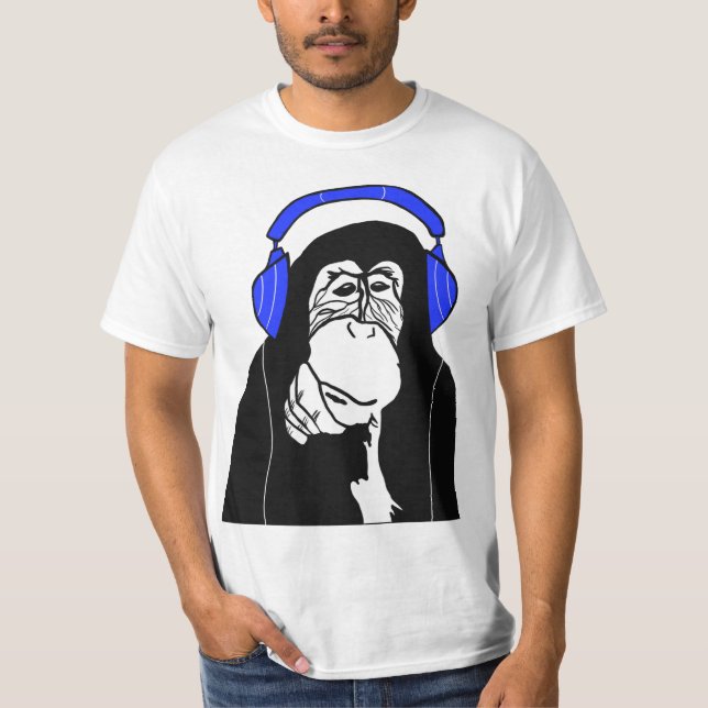 Camiseta Macaco de Música (Frente)