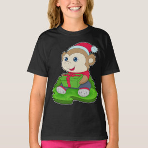 Camiseta Macaco de Natal