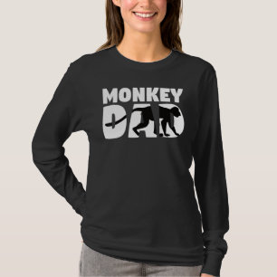 Camiseta Macaco De Pai Para Macacos Para Meninas