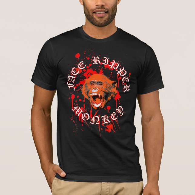 Camiseta Macaco do estripador da cara - o núcleo o mais (Frente)