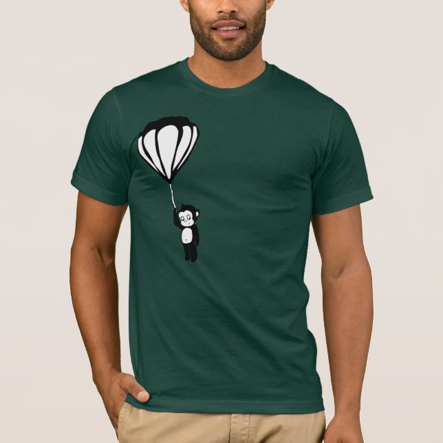 Camiseta macaco do vôo: balão de ar quente (Frente)