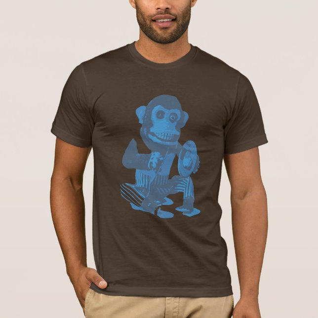 Camiseta Macaco dos pratos (Frente)
