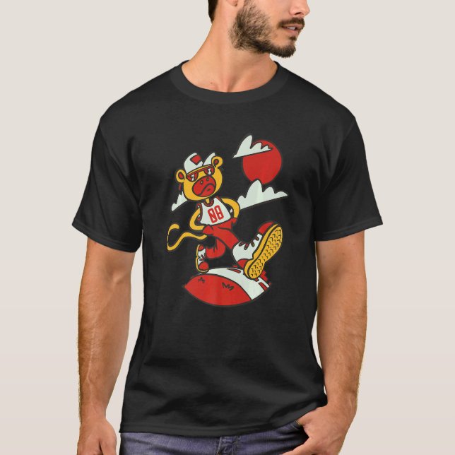 Camiseta Macaco Duro Aniversário 8 Anos Macaco (Frente)