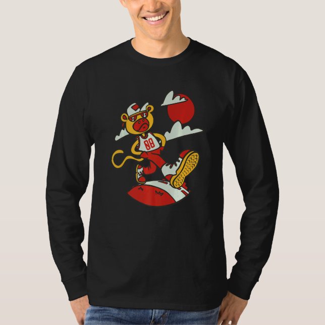 Camiseta Macaco Duro Aniversário 8 Anos Macaco (Frente)