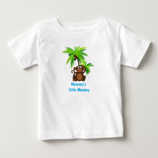 Camiseta Macaco e Animal de Zoológico Palmeira (Frente)