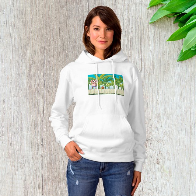 Camiseta Macaco e Caracol em Cena de Selva Tropical (Criador carregado)