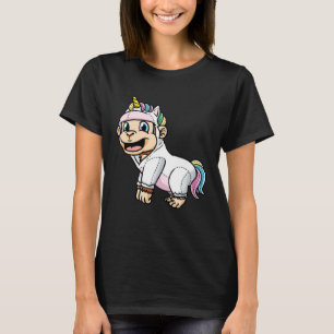 Camiseta Macaco Em Figurino De Unicórnio Bonito