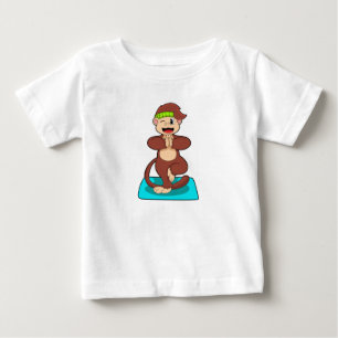 Camiseta Macaco em Yoga em pé